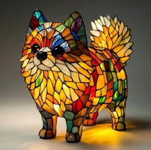 Lampada da Tavolo in Stile Vetrata "Artisan Pup" – Scultura Luminosa a Forma di Cane — vista 6